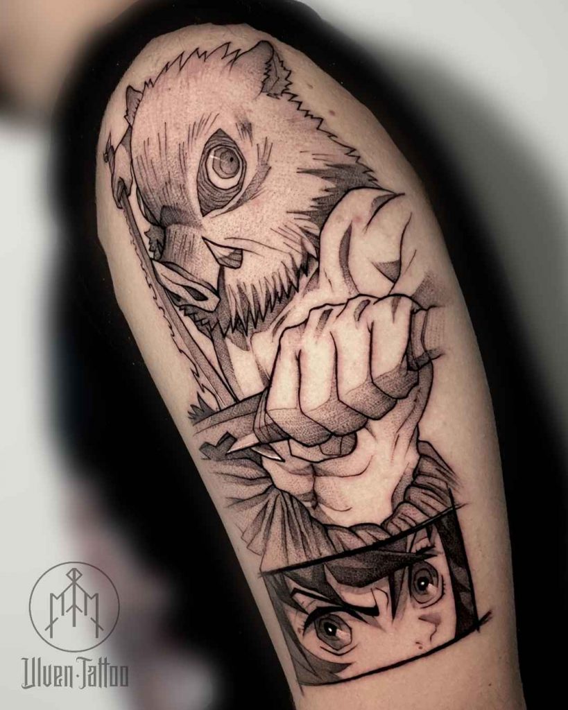 Foto de tatuagem feita por Luiz Gustavo Brandão (@ulven.tattoo)