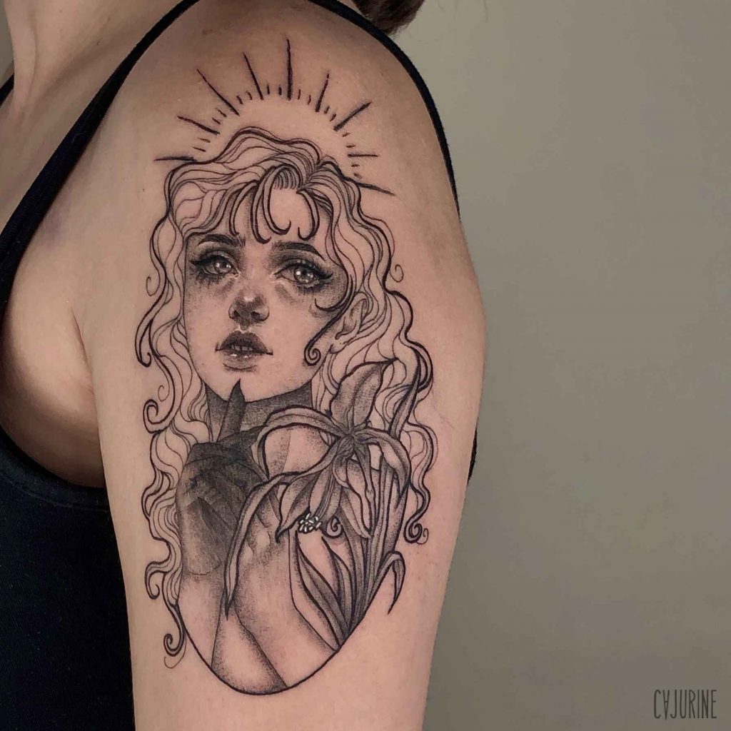 Foto de tatuagem feita por Cajurine (@cajurine)
