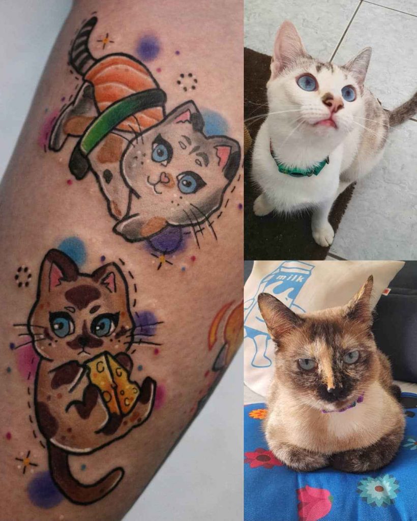 Foto de tatuagem feita por Julia Sincero (@jusincero)