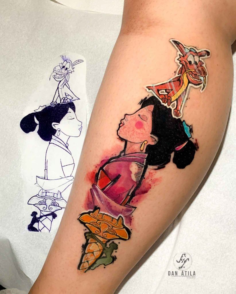 Foto de tatuagem feita por Dan Atila (@dan.atilaa)