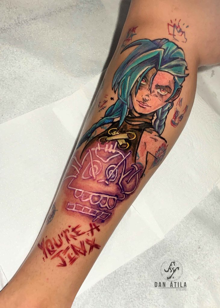 Foto de tatuagem feita por Dan Átila (@dan.atilaa)