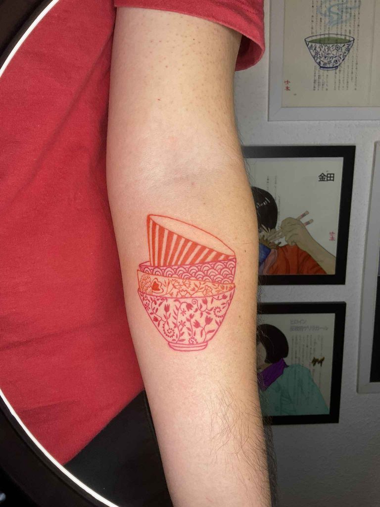 Foto de tatuagem feita por Meiko Fukimoto (@meikofukimoto)