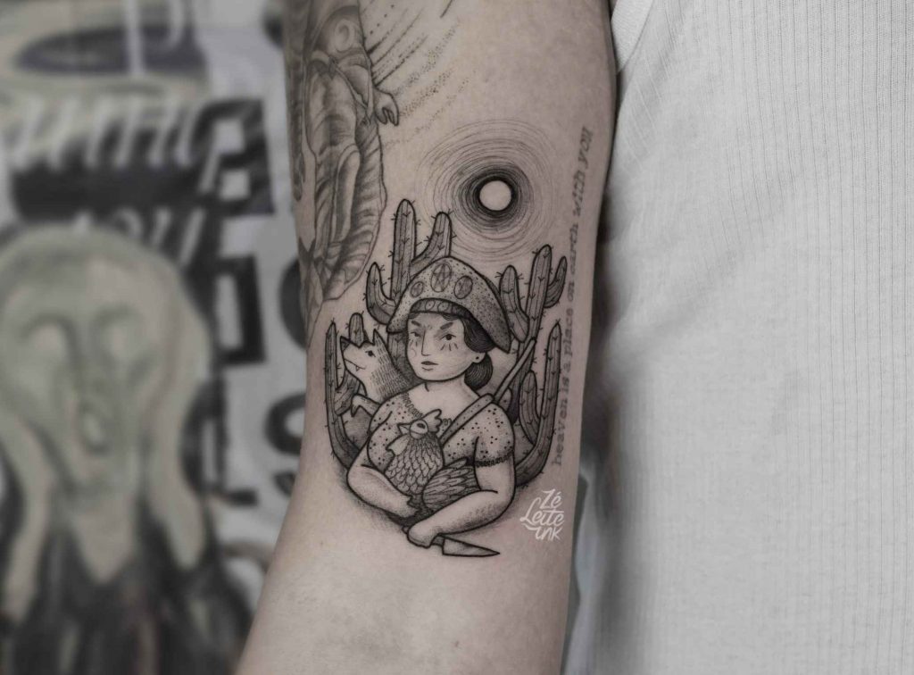 Foto de tatuagem feita por Zé Leite (@zeleiteink)