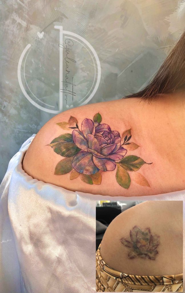 Foto de tatuagem feita por Juliana Dias (@_julianatattoo)