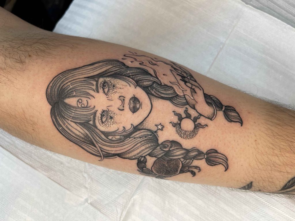 Foto de tatuagem feita por Jessica de pauli (@jessicadepauli)