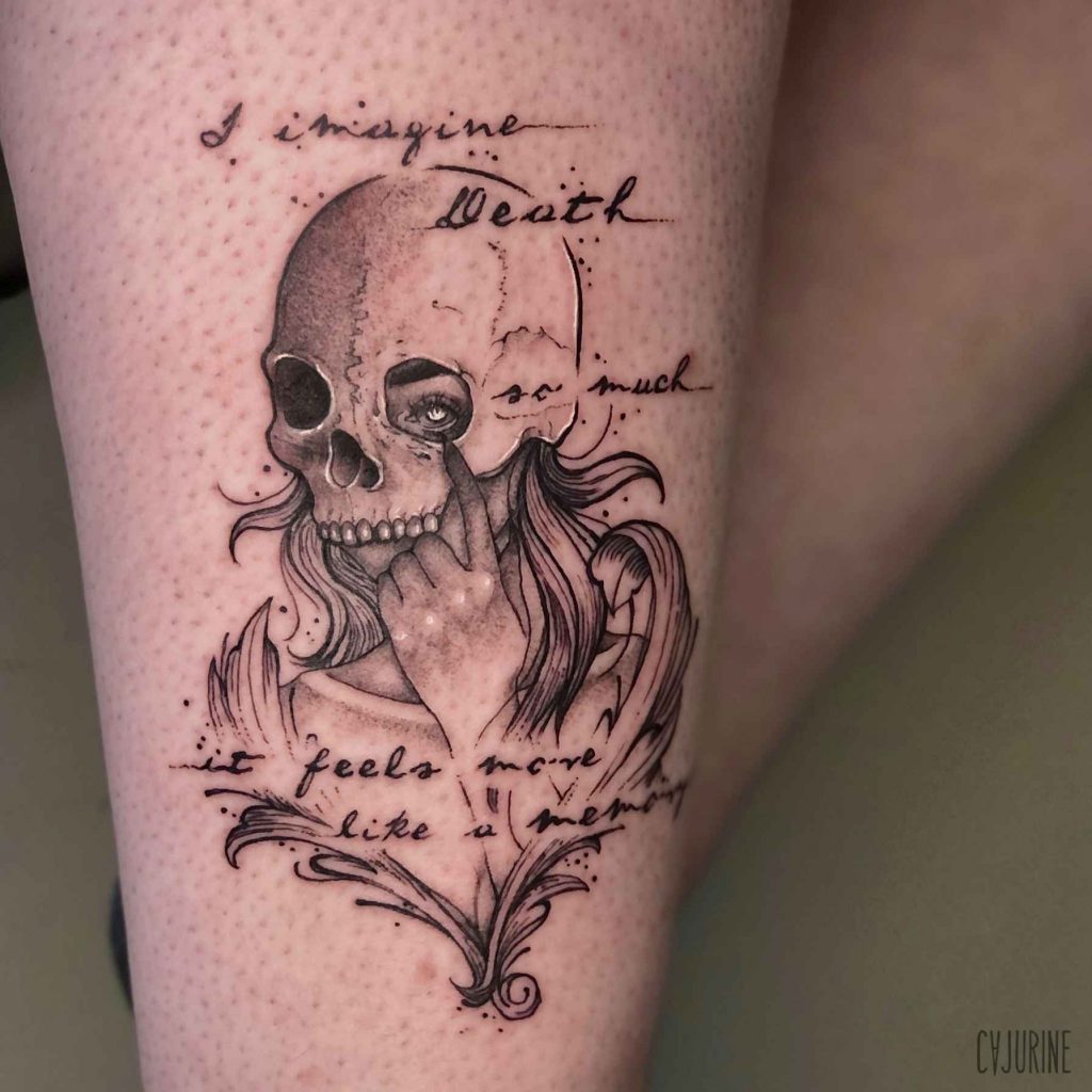 Foto de tatuagem feita por Cajurine (@cajurine)