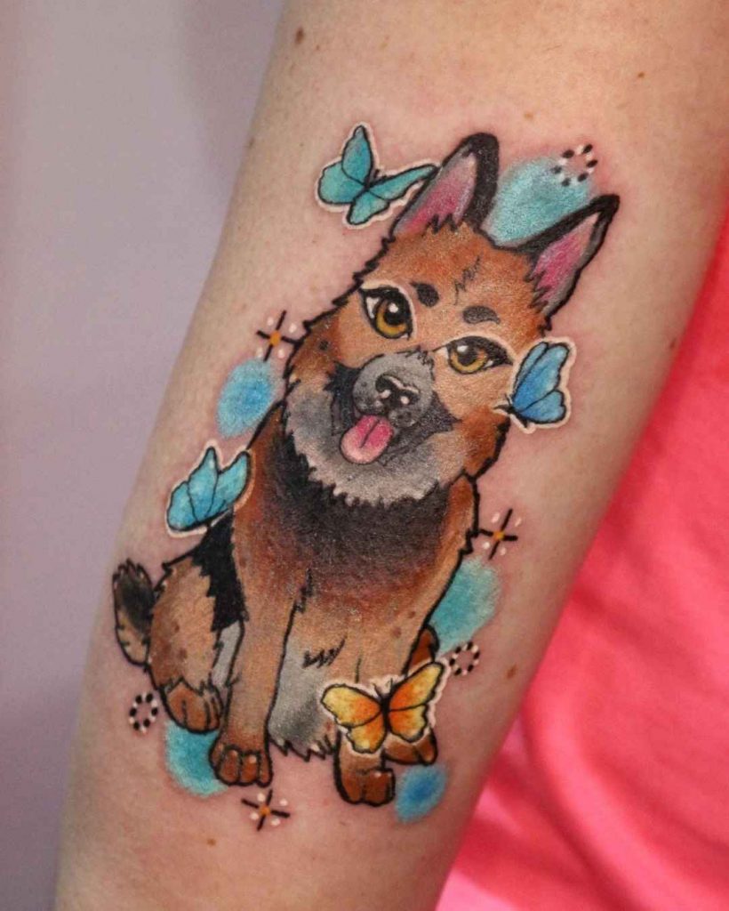 Foto de tatuagem feita por Julia Sincero (@jusincero)