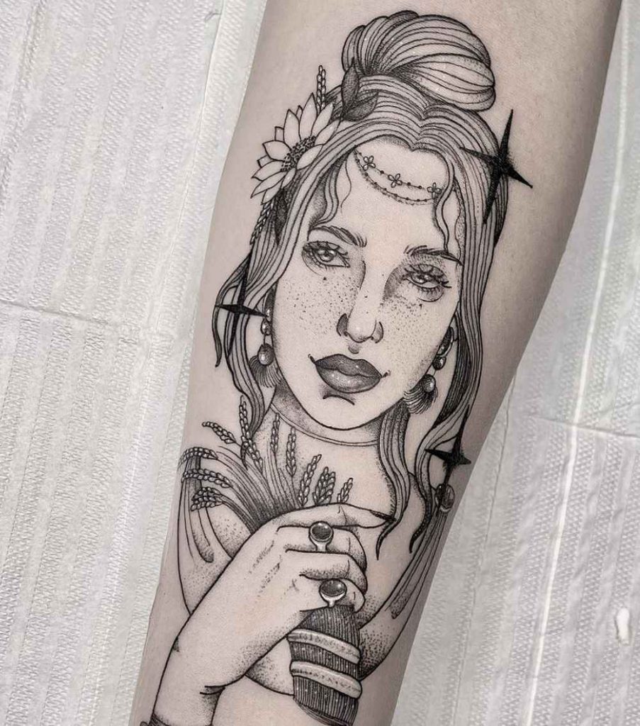 Foto de tatuagem feita por Jessica de pauli (@jessicadepauli)