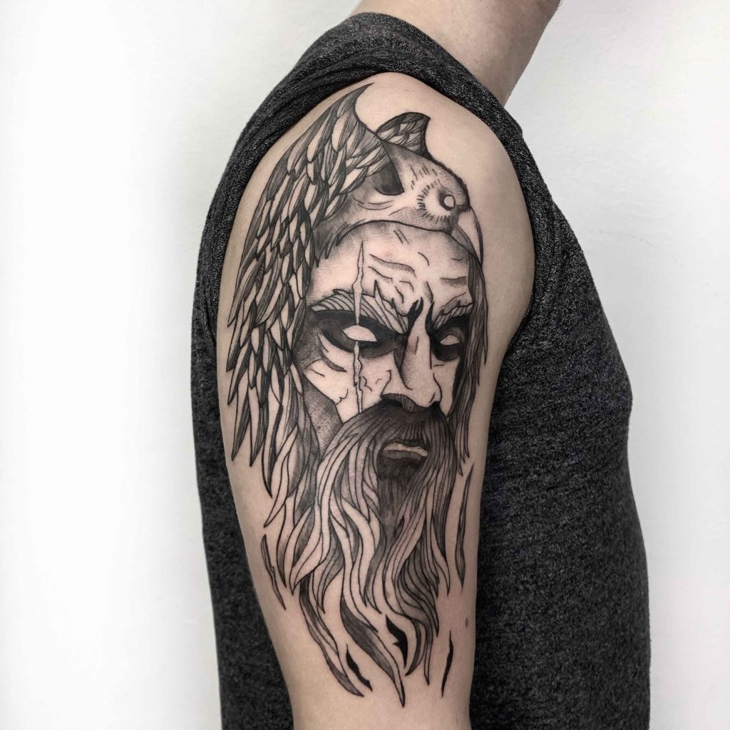 Foto de tatuagem feita por Guizero (@guizero.art)