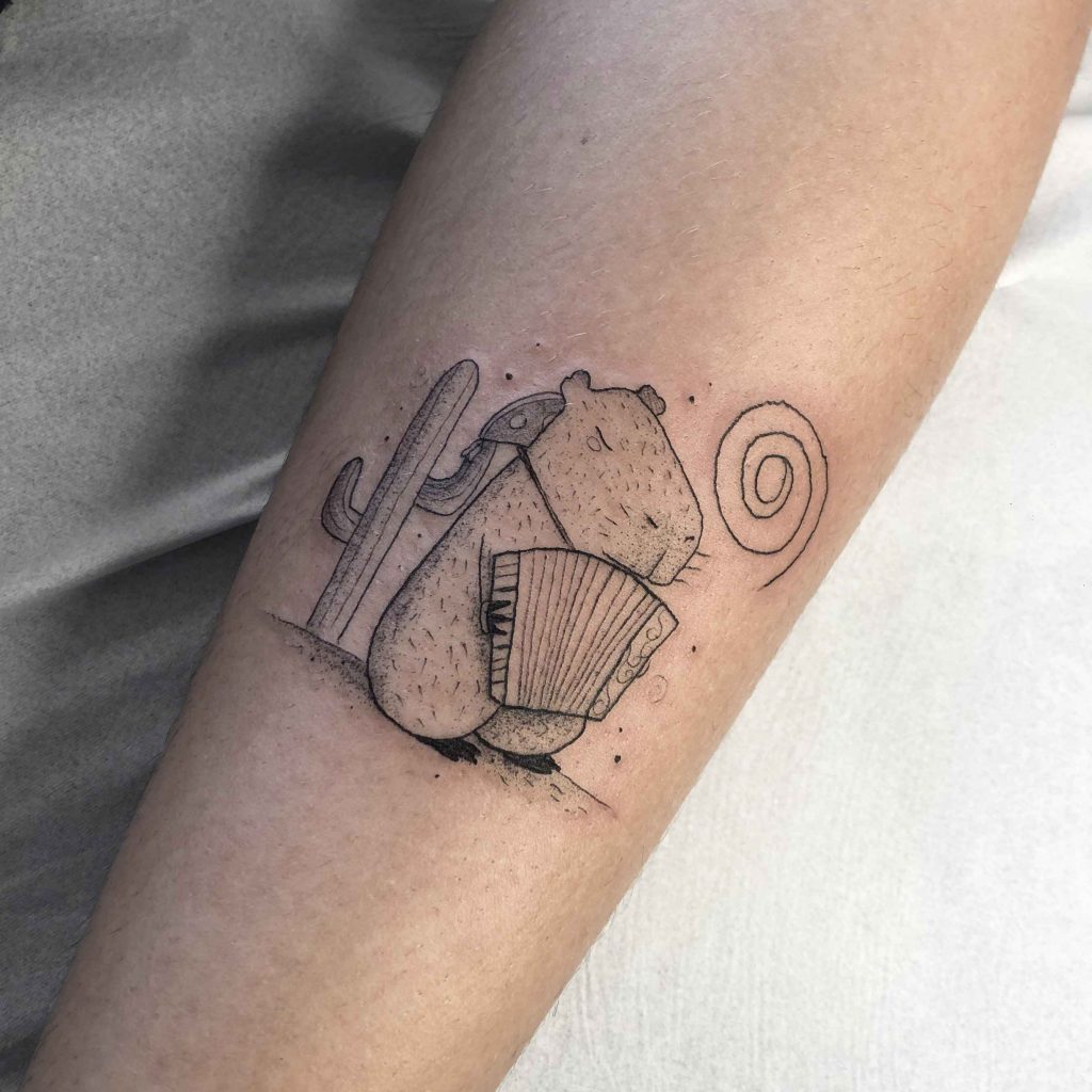 Foto de tatuagem feita por Andrey Ivo (@andreynk_)