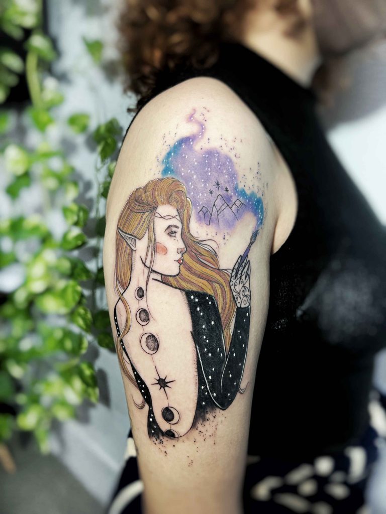 Foto de tatuagem feita por Nath Corrêa (@nathaliatattoo)