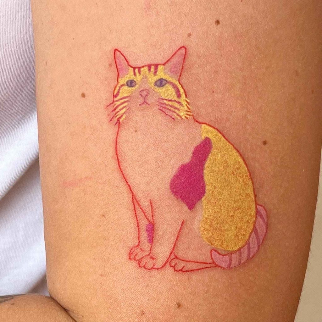 Foto de tatuagem feita por Meiko Fukimoto (@meikofukimoto)