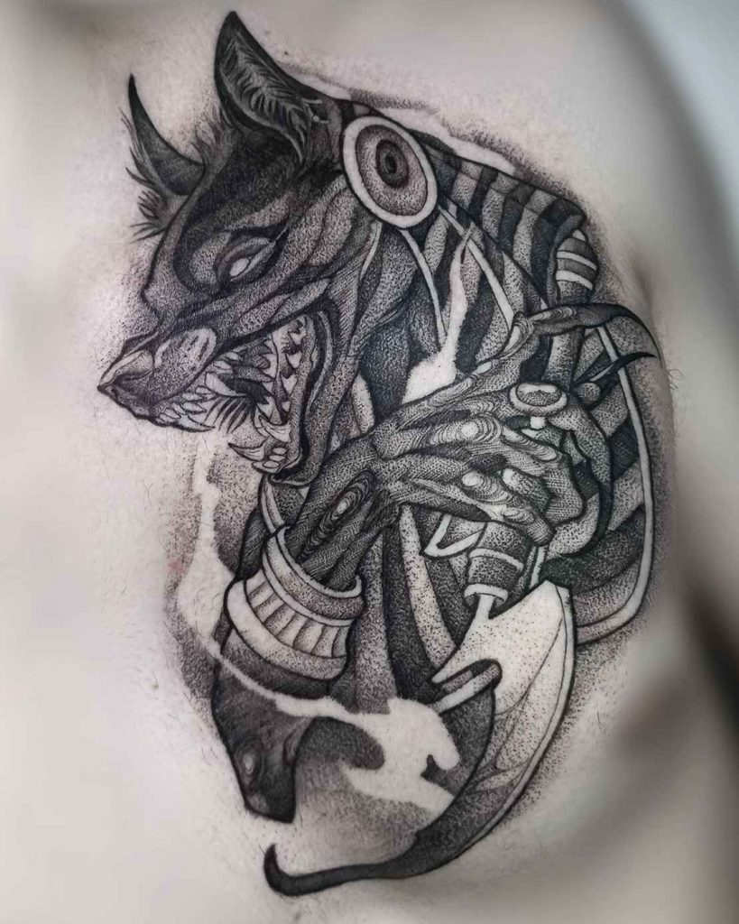 Foto de tatuagem feita por Babi Medeiros (@_babimedeiros)