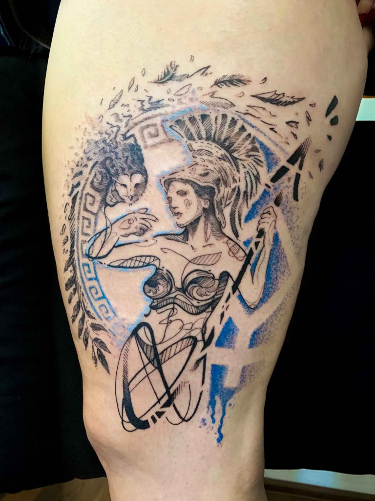 Foto de tatuagem feita por Paulo Wieck (@paulowieck.ink)