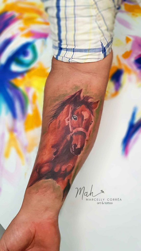 Foto de tatuagem feita por Mah (@marcellycorrea.ink)