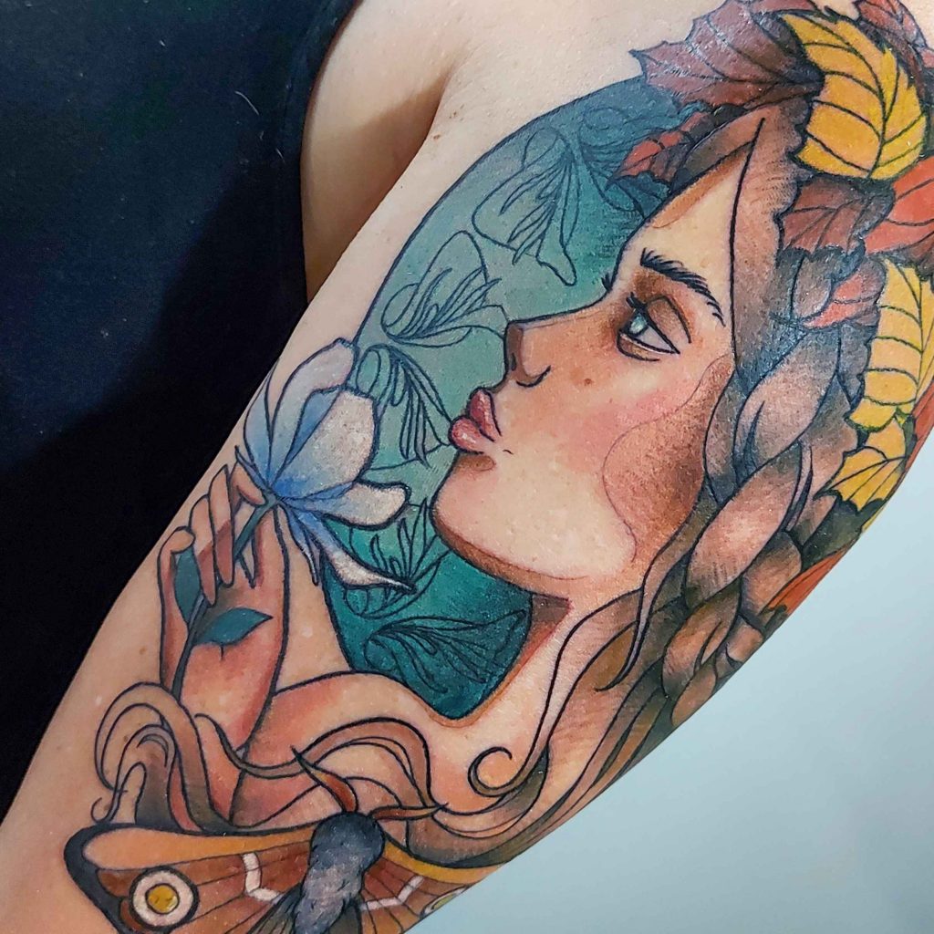 Foto de tatuagem feita por Jessica Alonso (@jessicaalonso.art)