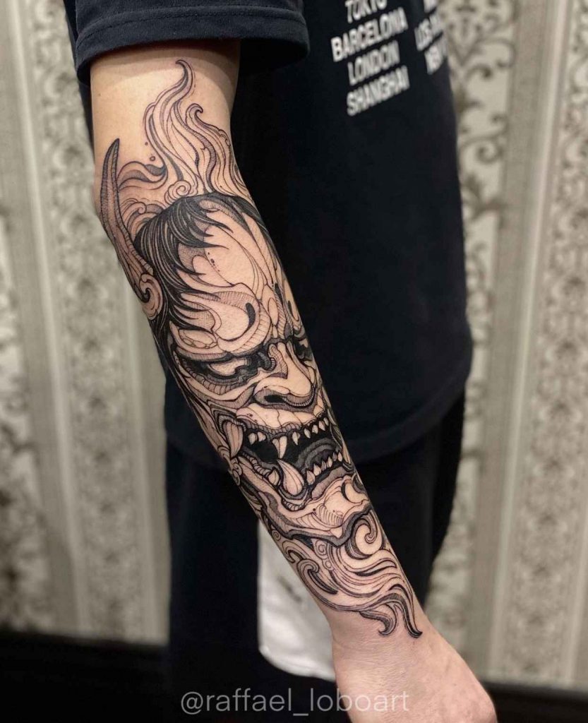 Foto de tatuagem feita por Raffael Lobo (@raffael_loboart)