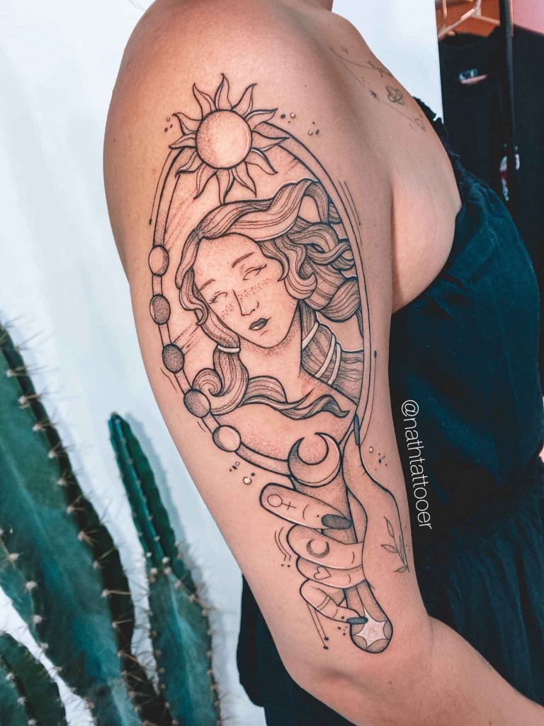 Foto de tatuagem feita por Nath Longobardi (@nathtattooer)