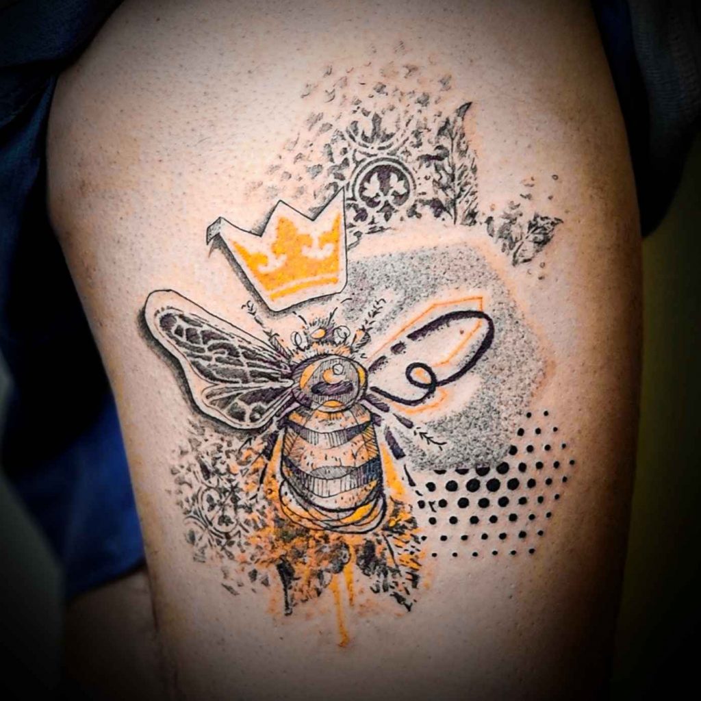 Foto de tatuagem feita por Paulo Wieck (@paulowieck.ink)
