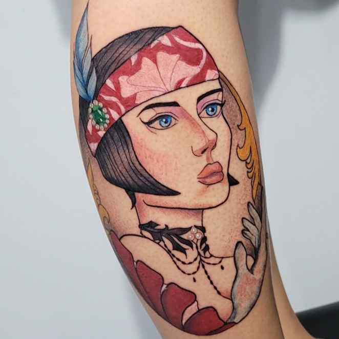 Foto de tatuagem feita por Jessica Alonso (@jessicaalonso.art)