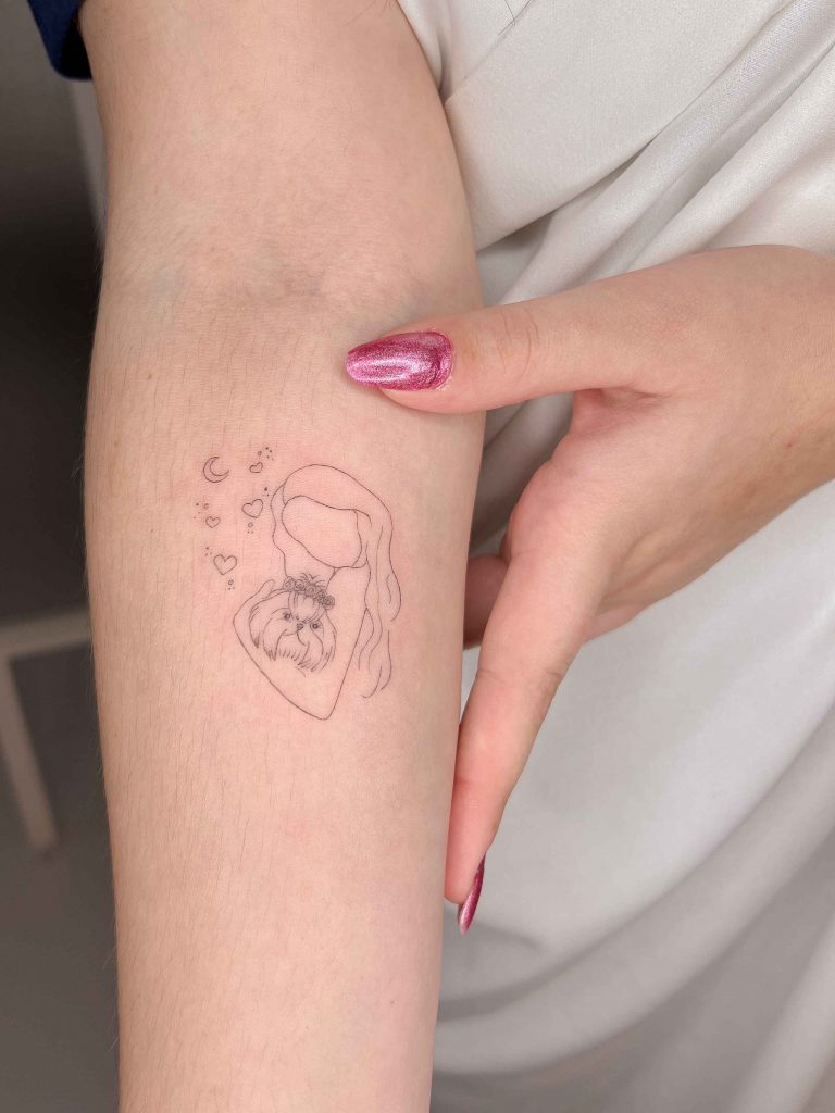Foto de tatuagem feita por Marina (@mari.k.ink)