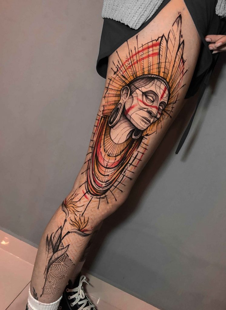 Foto de tatuagem feita por Pedro Renó (@pedroreno_ink)