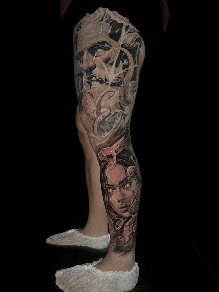Foto de tatuagem feita por Gui Santos Tattoo