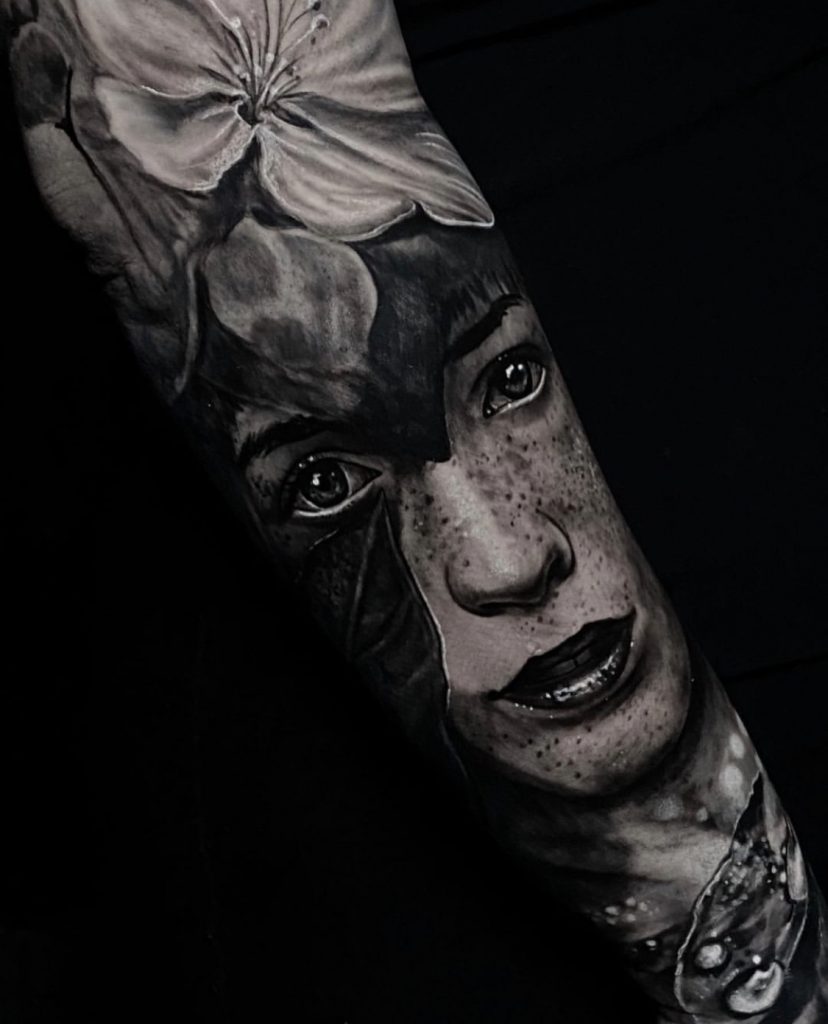 Foto de tatuagem feita por Marcos Alves